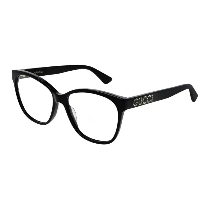 GUCCI Cat Eye Eyeglass Frames Women's Black