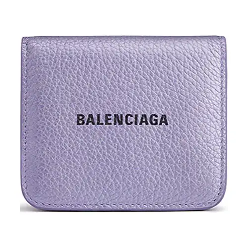 Balenciaga Cow Leather Card Holder Women's Light Purple