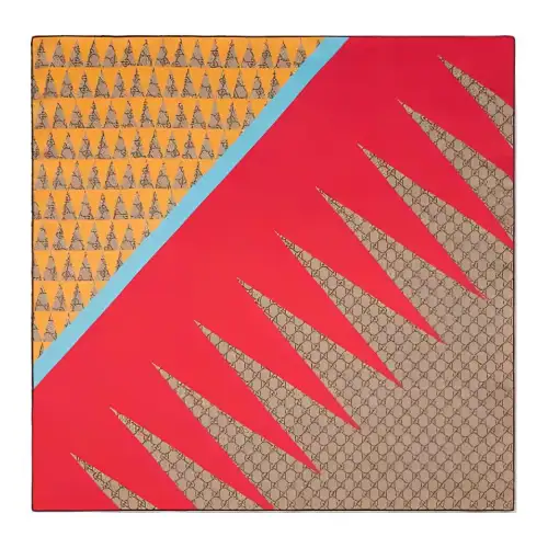 GUCCI Scarves Women's Brown/Red