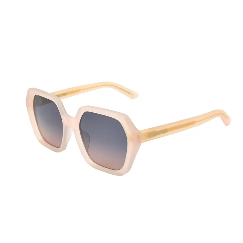 DIOR Plate Frame Irregular Shape Sunglasses Unisex Brown