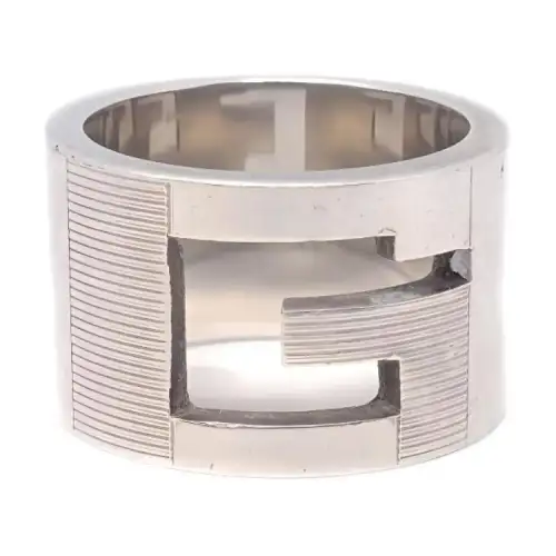 GUCCI Pre Owned 1990 2000 G Logo Ring