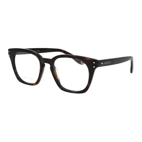 GUCCI Fashion Square Eyeglass Frames Men's Brown