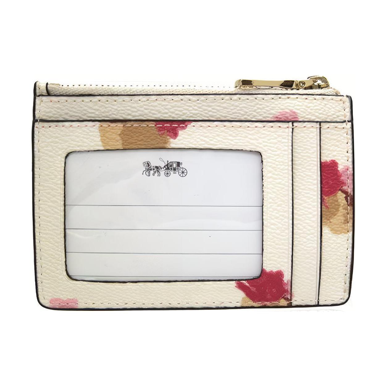 Женский кошелек COACH Skinny Id Case (белый) — фото 4