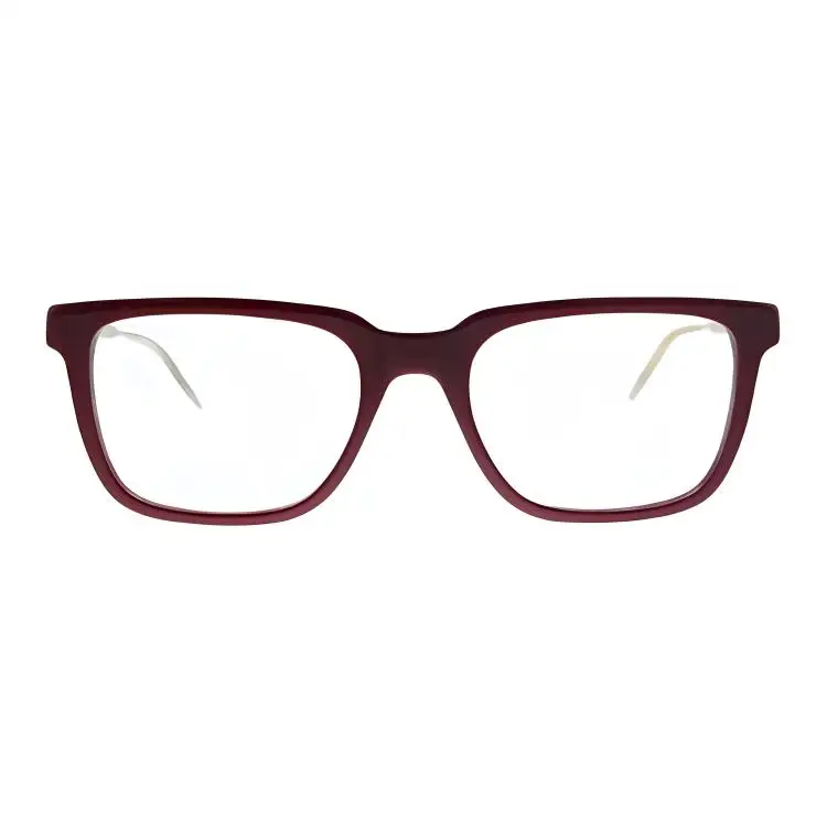GUCCI Square Eyeglass Frames Women's Red