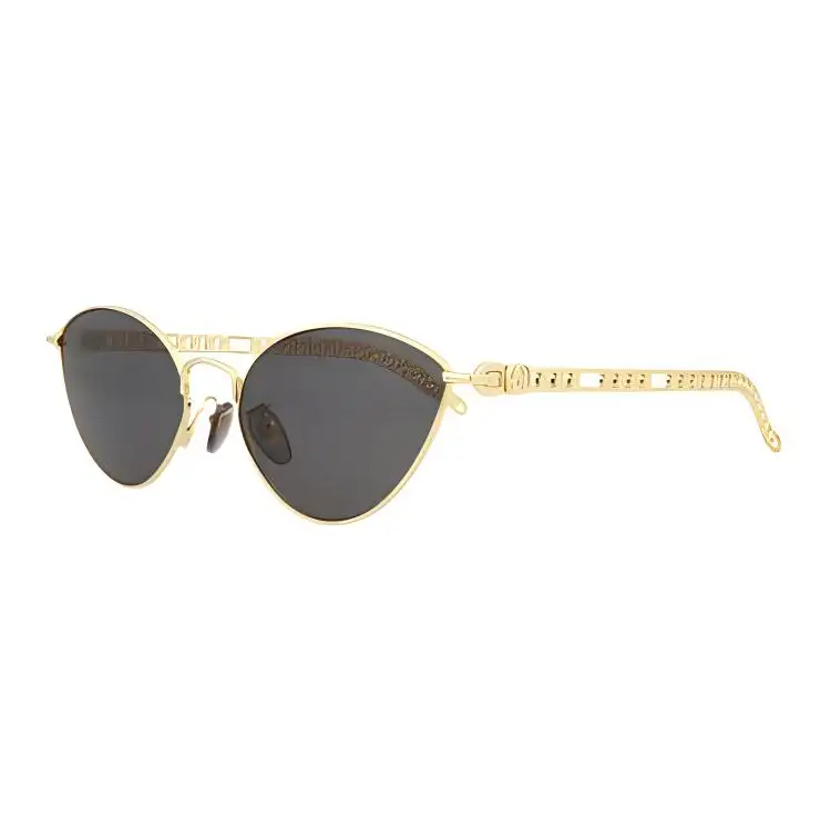 GUCCI Cat Eye Sunglasses Unisex Gold