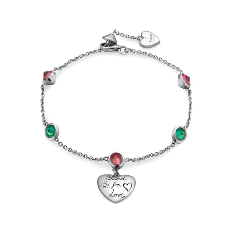 Браслет Gucci Blind for Love (серебряный)