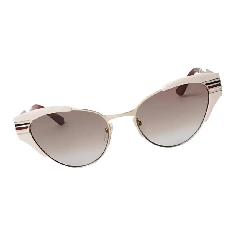 GUCCI Cat Eye Cat Eye Sunglasses Women's Beige