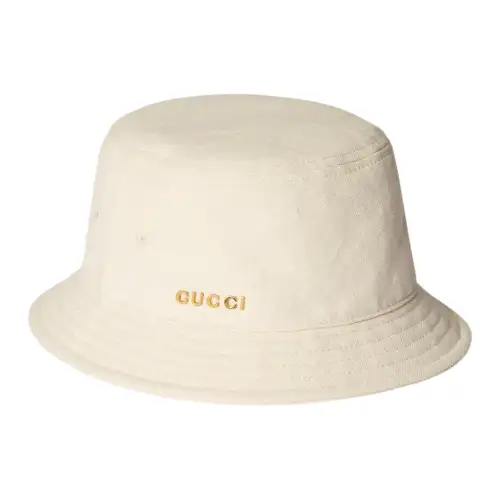 GUCCI Canvas Bucket Hats Men's Beige