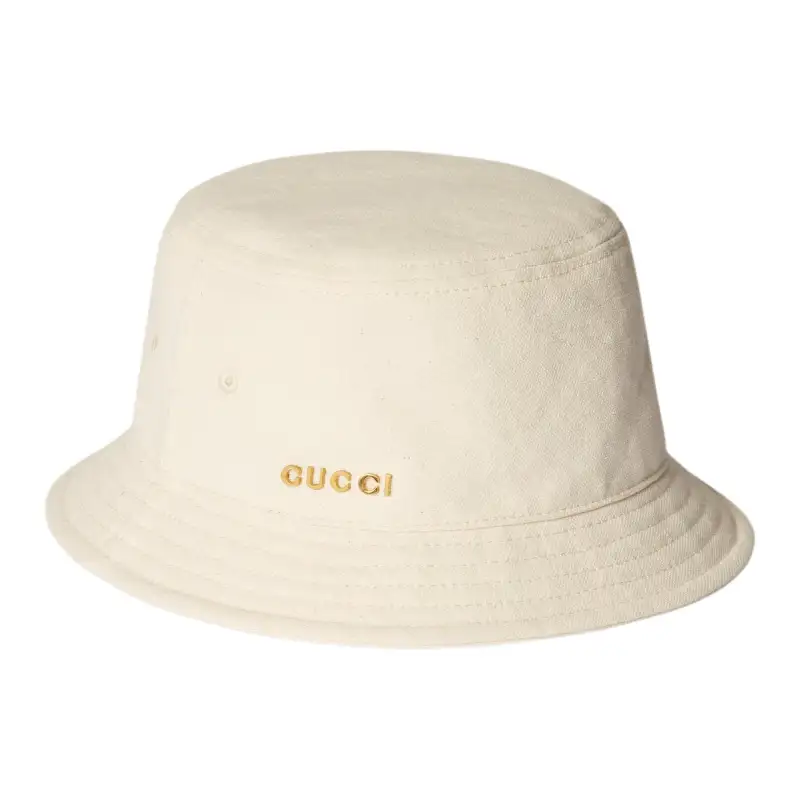 GUCCI Canvas Bucket Hats Men's Beige