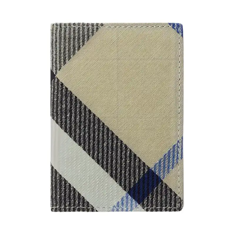 Burberry Polyester With Cotton Card Holder Men's Moss Green