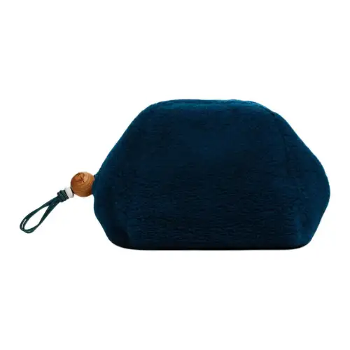 Loro Piana Sesia Cashmere Clutch Small Women's Peacock Blue