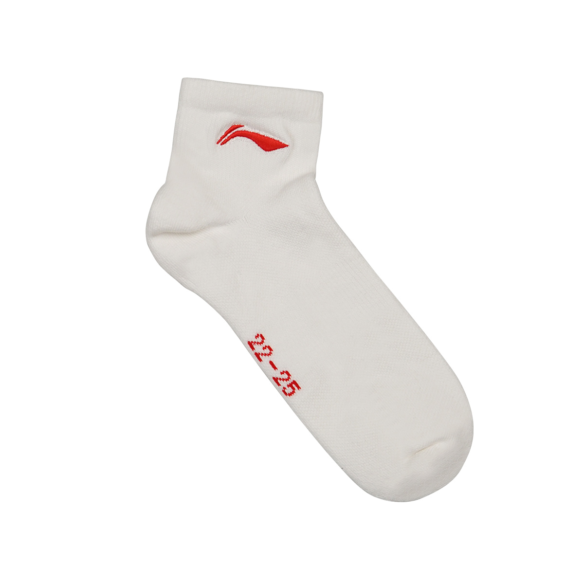 Li Ning Ankle Socks Women’s 1 Pack White Red