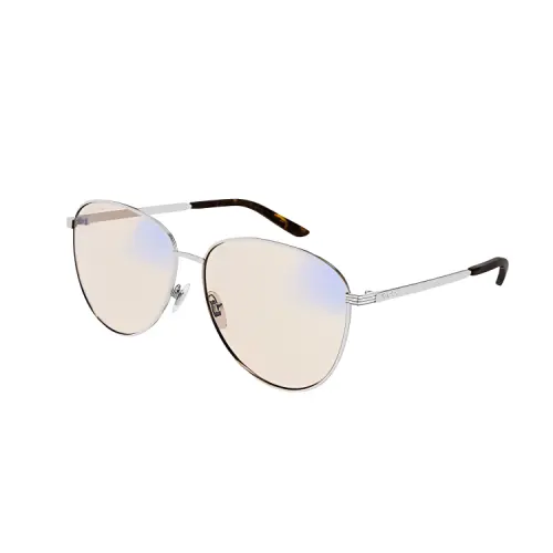 GUCCI Butterfly Sunglasses Unisex Silver