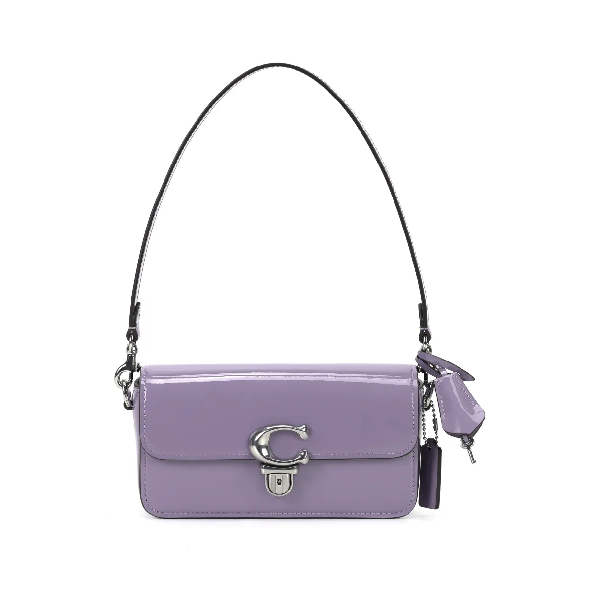 COACH Studio Cow Leather Portable Crossbody Bag, Shoulder Bag Women's Purple
