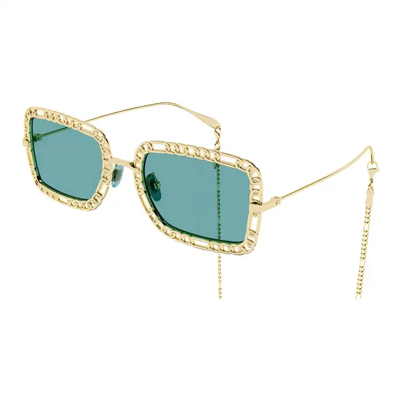 chain-trimmed sunglasses