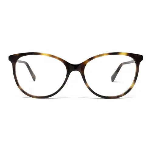 GUCCI Cat Eye Oval Eyeglass Frames Women's Brown