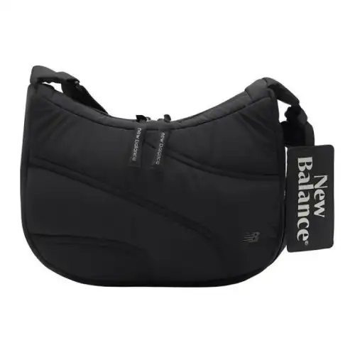 New Balance Nylon Crescent Bag, Crossbody Bag, Shoulder Bag Regular Unisex Black