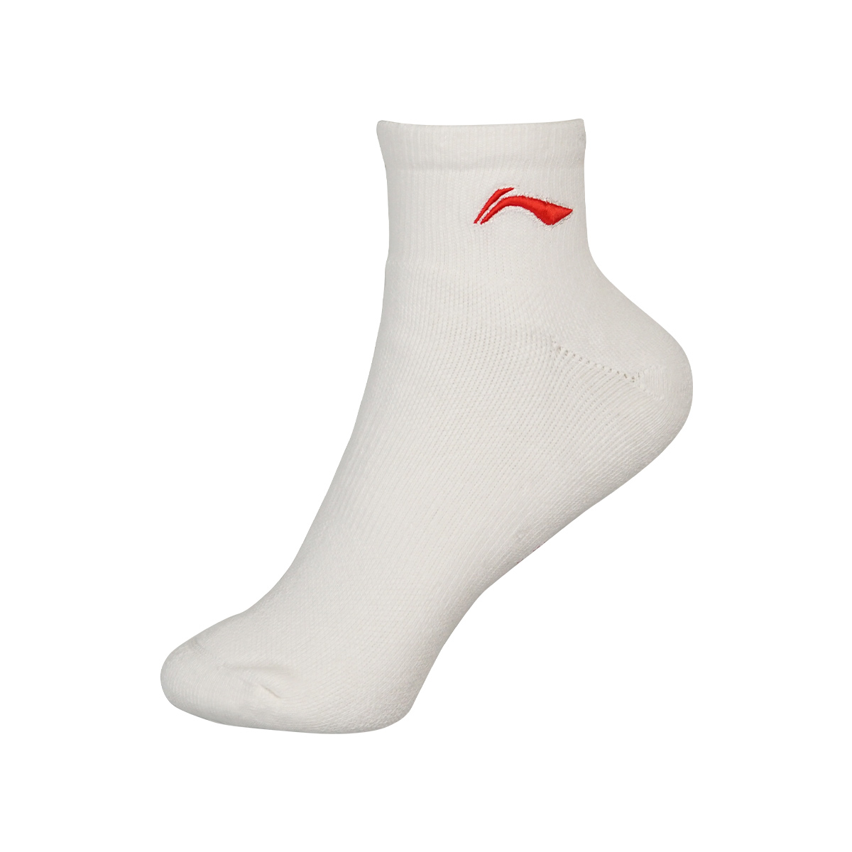 Li Ning Ankle Socks Women’s 1 Pack White Red