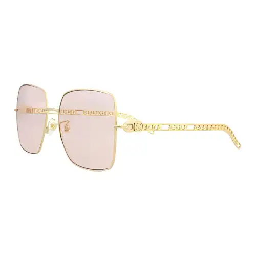 GUCCI Square Sunglasses Unisex Gold