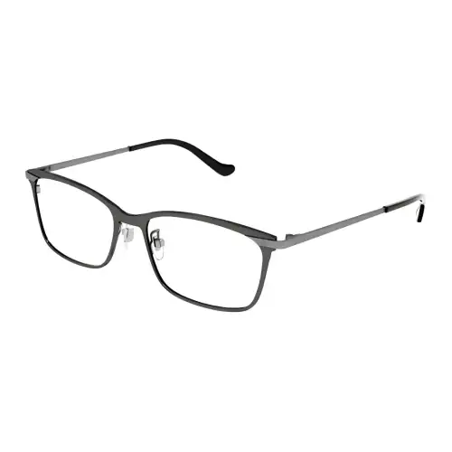 GUCCI Rectangular Eyeglass Frames Men's Gray