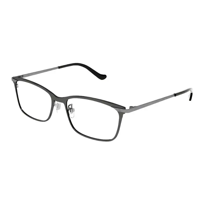 GUCCI Rectangular Eyeglass Frames Men's Gray