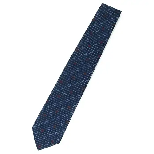 GUCCI Silk Ties Men's Dark Blue