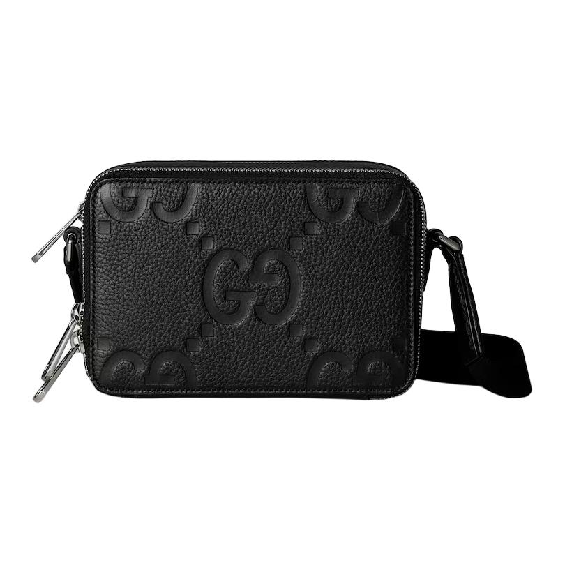 Мужская сумка Gucci Jumbo GG (черная)