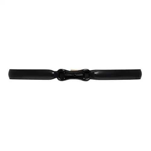 GUCCI Leather Belts Women's Black Width 1.5cm