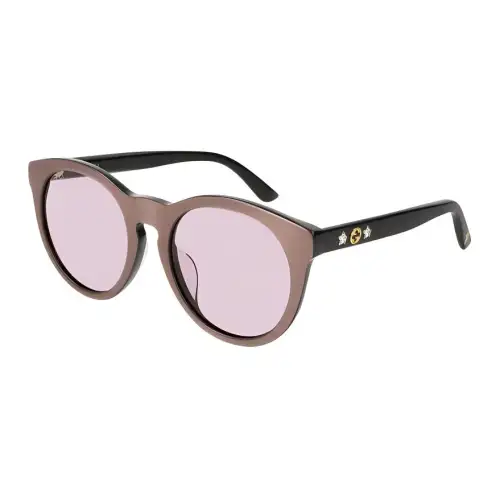 GUCCI Round Sunglasses Men's Brown