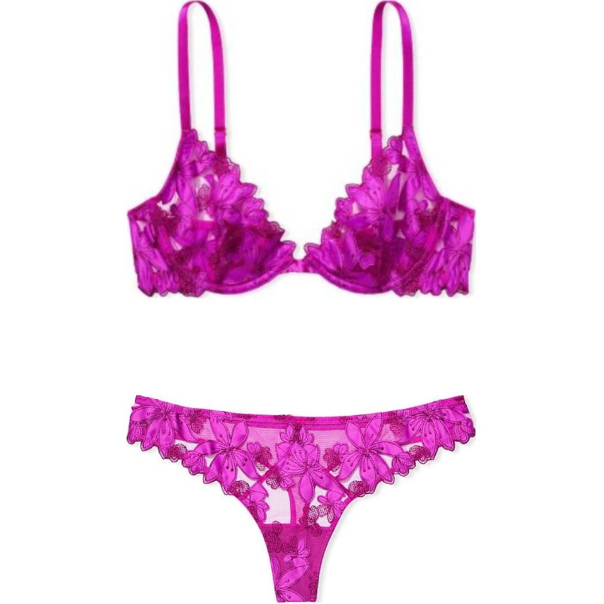 Женский комплект белья Victoria's Secret (розовый)