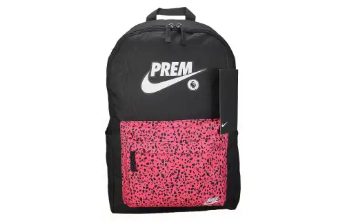 Nike Polyester Backpack Regular Unisex Black Pink Multicolor