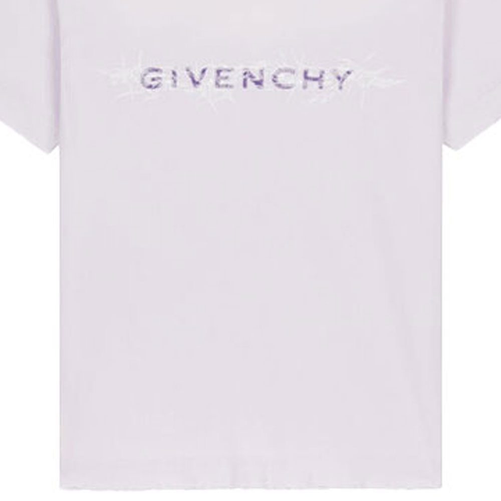 Мужская футболка Givenchy (фиолетовая) — фото 6