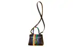 GUCCI Delvaux Collaboration Brillant Leather Handbag, Shoulder Bag, Crossbody Bag Mini Women's Black