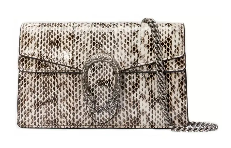 GUCCI Dionysus Python Skin Shoulder Bag, Crossbody Bag, Handbag Women's