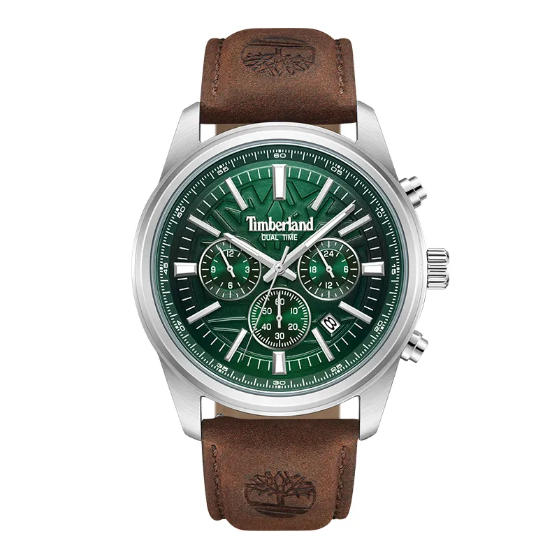 Timberland Bernardston Wrist Watches Quartz Movement Leather Strap Blue Dial Men's Watches