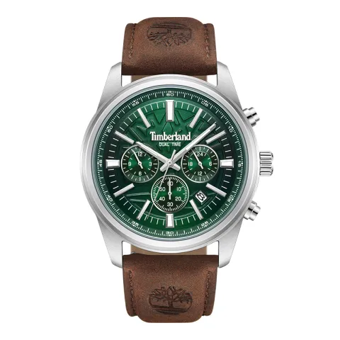 Timberland Bernardston Wrist Watches Quartz Movement Leather Strap Blue Dial Men's Watches