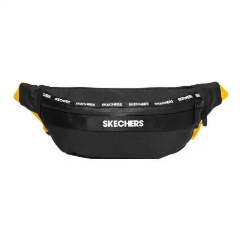 Skechers Fabric Crossbody Bag, Sling Bag, Fanny Pack Regular Unisex Black
