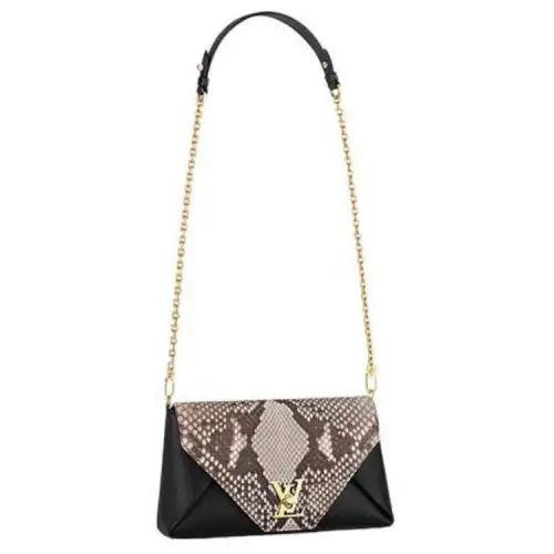LOUIS VUITTON Cow Leather Crossbody Bag, Shoulder Bag Women's Black
