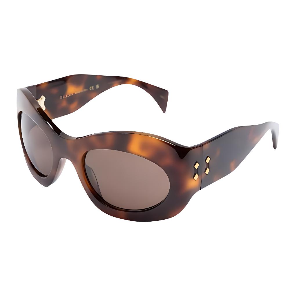 GUCCI Shield Frame Recycled Acetate Sunglasses