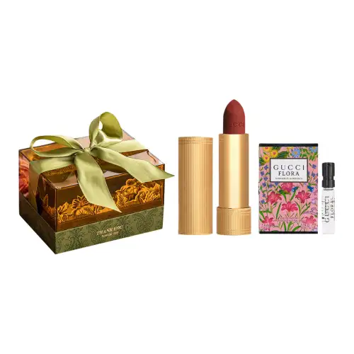 GUCCI Gucci, velvet acrylic lipstick, gift box, makeup primer, set, perfume for professional use, sample