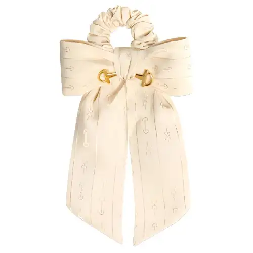 GUCCI Silk Hair Bands Women's Ecru