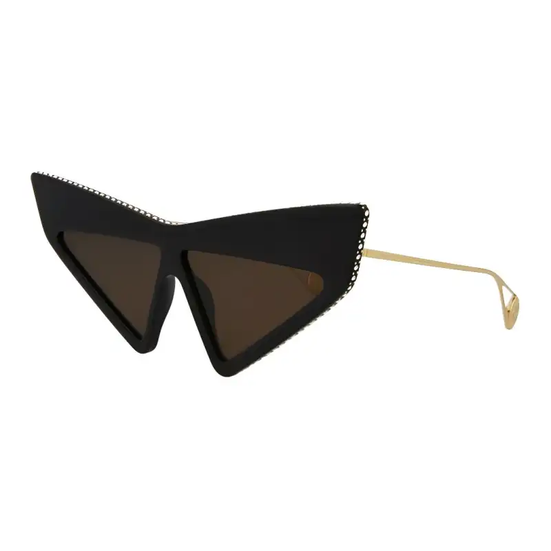 GUCCI Pre Owned Geometric Rhinestone Sunglasses