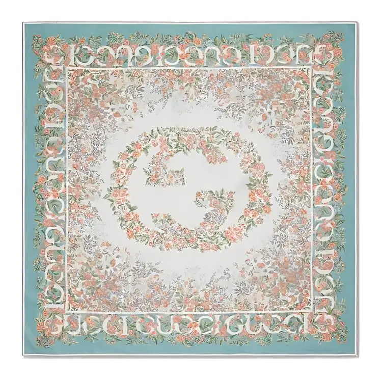 GUCCI Printed Silk Twill Carré