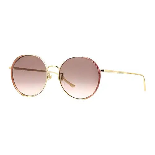 GUCCI Round Sunglasses Unisex Gold