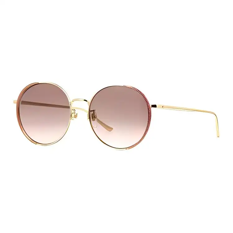 GUCCI Round Sunglasses Unisex Gold