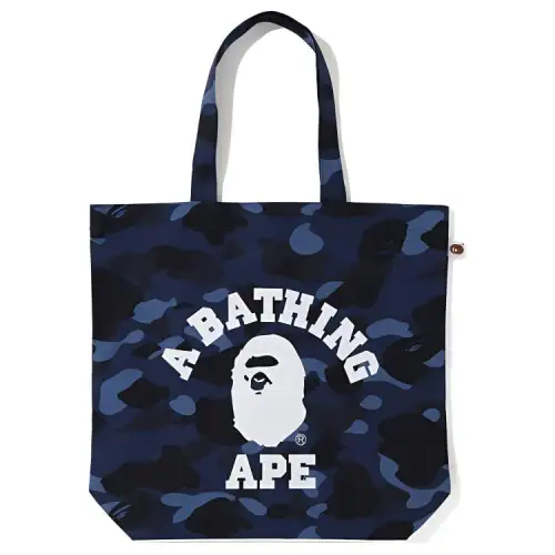 A BATHING APE Bape Cotton Handbag Regular Unisex Blue, Purple, Red