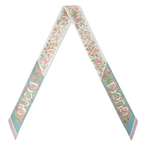 Gucci Printed silk ribbon