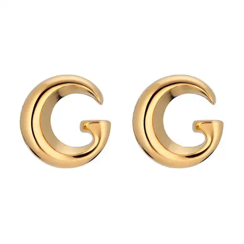 GUCCI G Metal Earrings Women's Gold