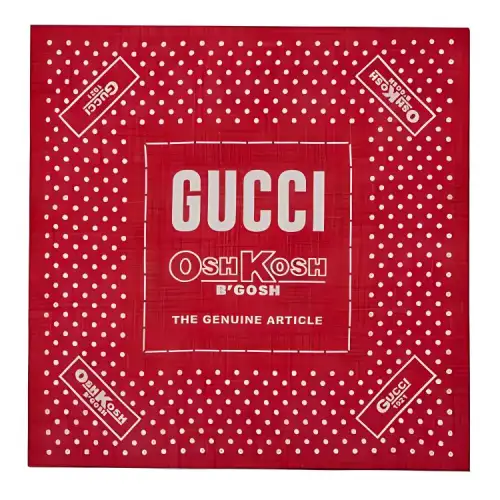 GUCCI Printed Pattern Scarves Kids' Red
