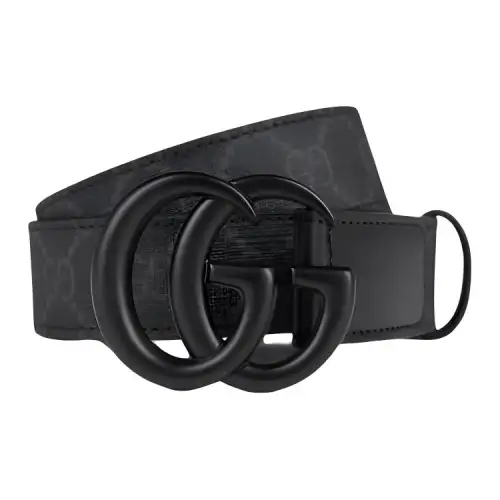 GUCCI GG Marmont Leather Belts Men's Black